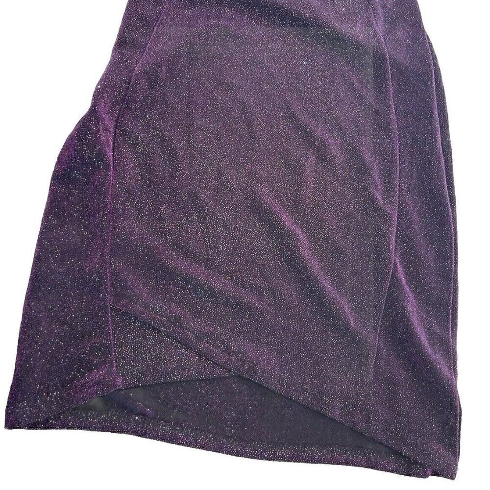 Windsor Women’s Dress Y2K Purle Sparkly fairy Mini Dress Two Tone Prom Party - Picture 8 of 16
